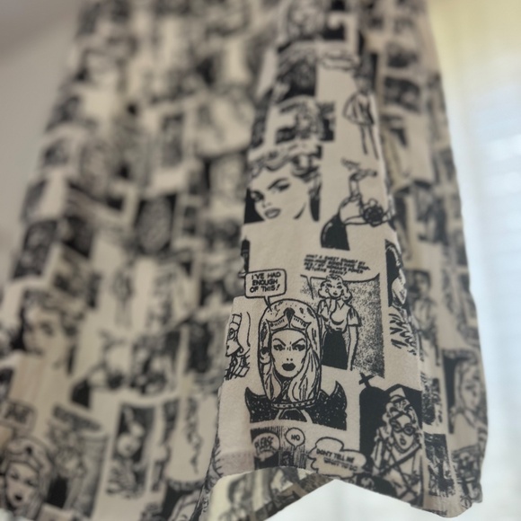 Reformation Lindsay Mini Dress Comic Print- Rare (Size 8) - Picture 10 of 14